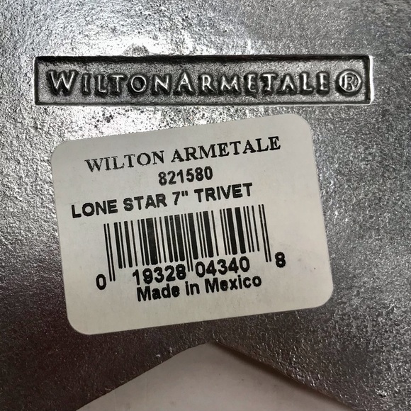 WILTON ARMETALE Lone Star Trivet Aluminum Texas Star Trivet NWT - Picture 5 of 8
